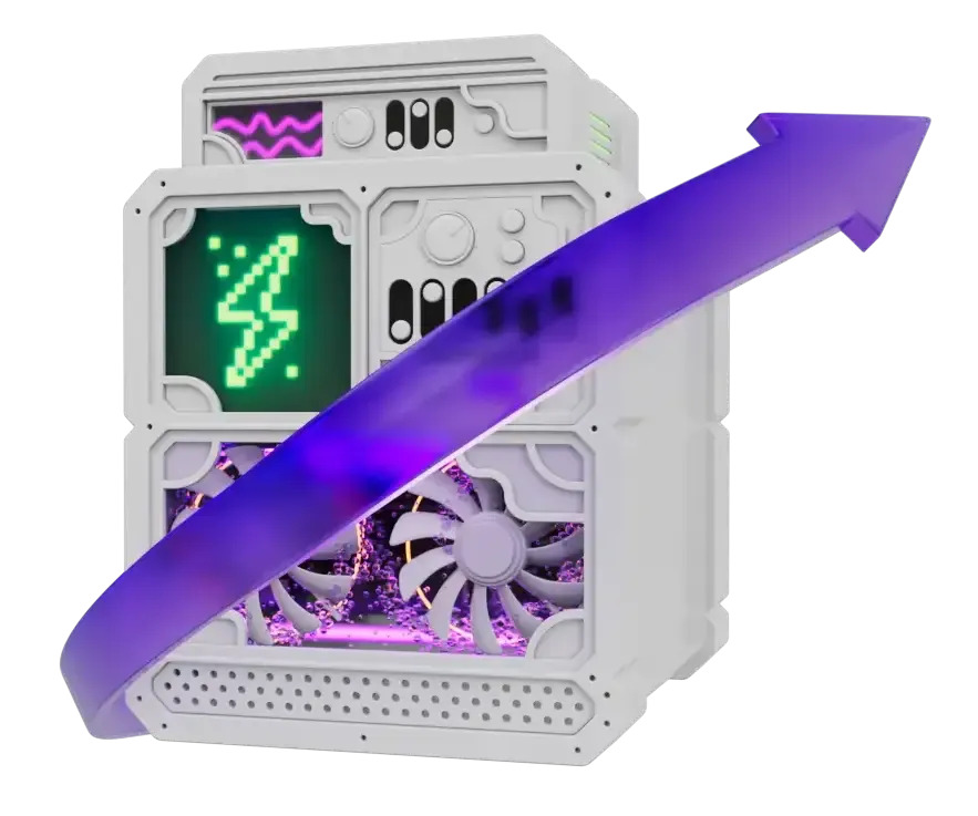 GoMining digital miners — real Bitcoin mining hardware